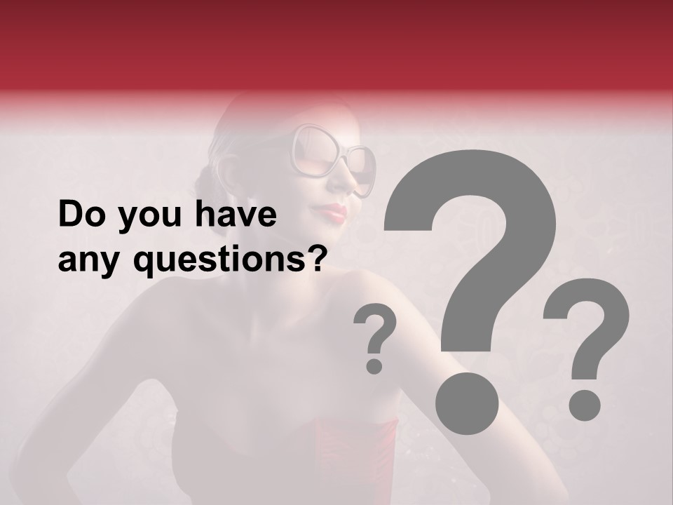 Young Background Dress PowerPoint Template