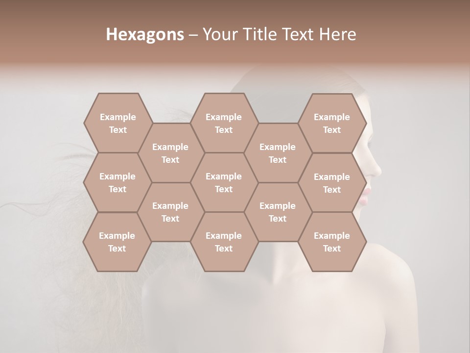 Naked Hairstyle Girl PowerPoint Template