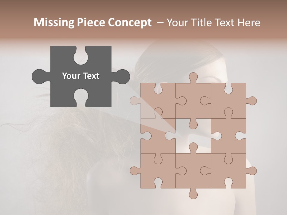 Naked Hairstyle Girl PowerPoint Template