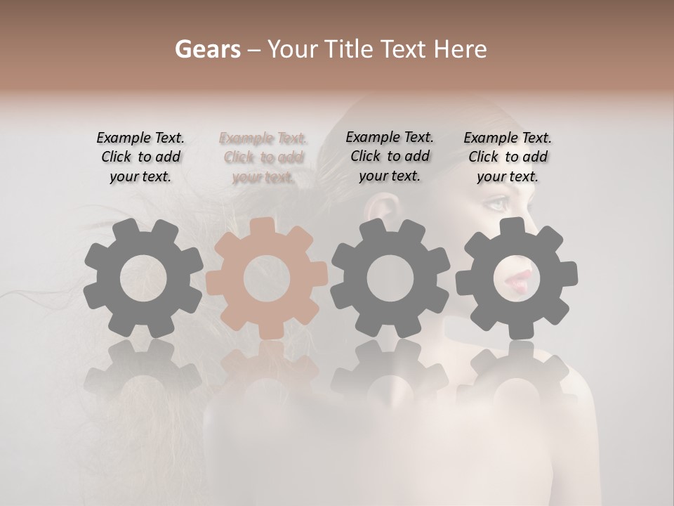 Naked Hairstyle Girl PowerPoint Template