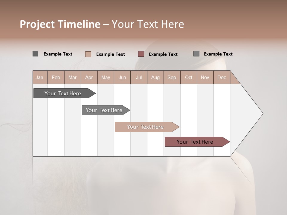 Naked Hairstyle Girl PowerPoint Template