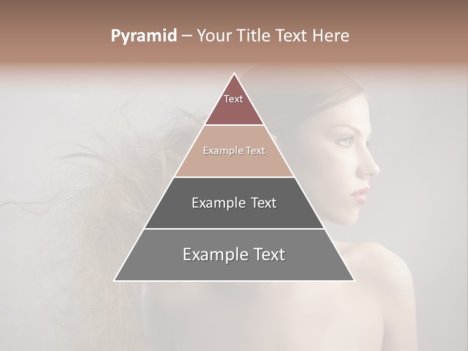 Naked Hairstyle Girl PowerPoint Template