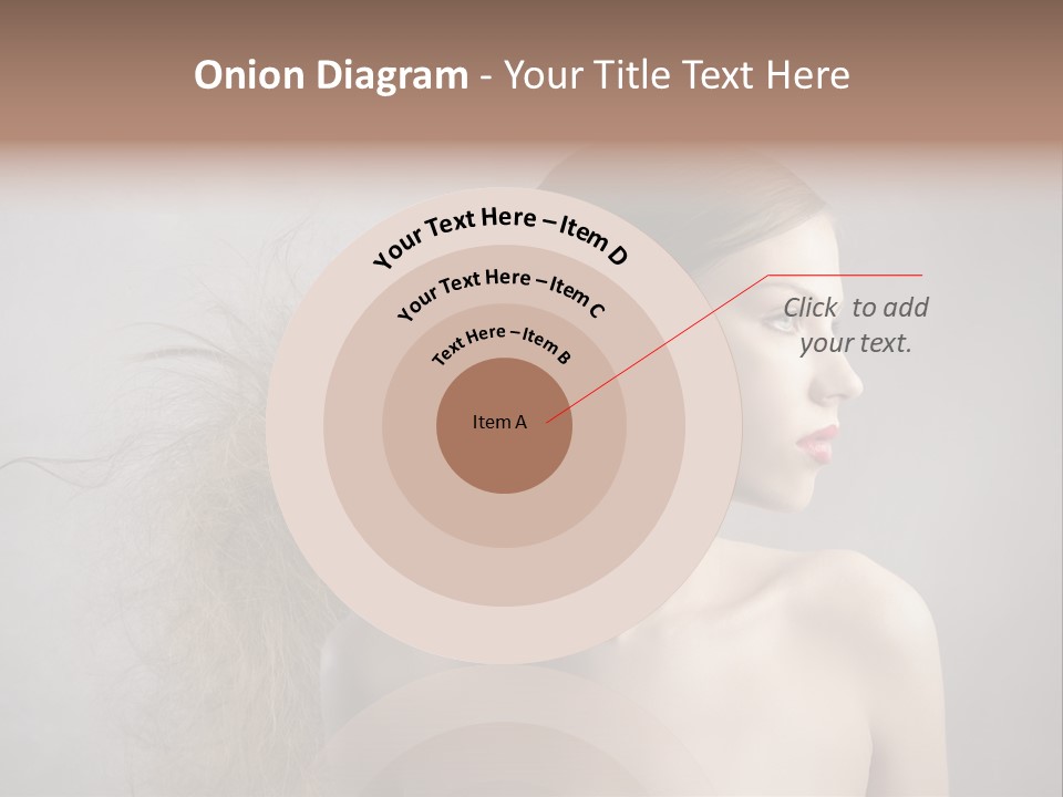 Naked Hairstyle Girl PowerPoint Template