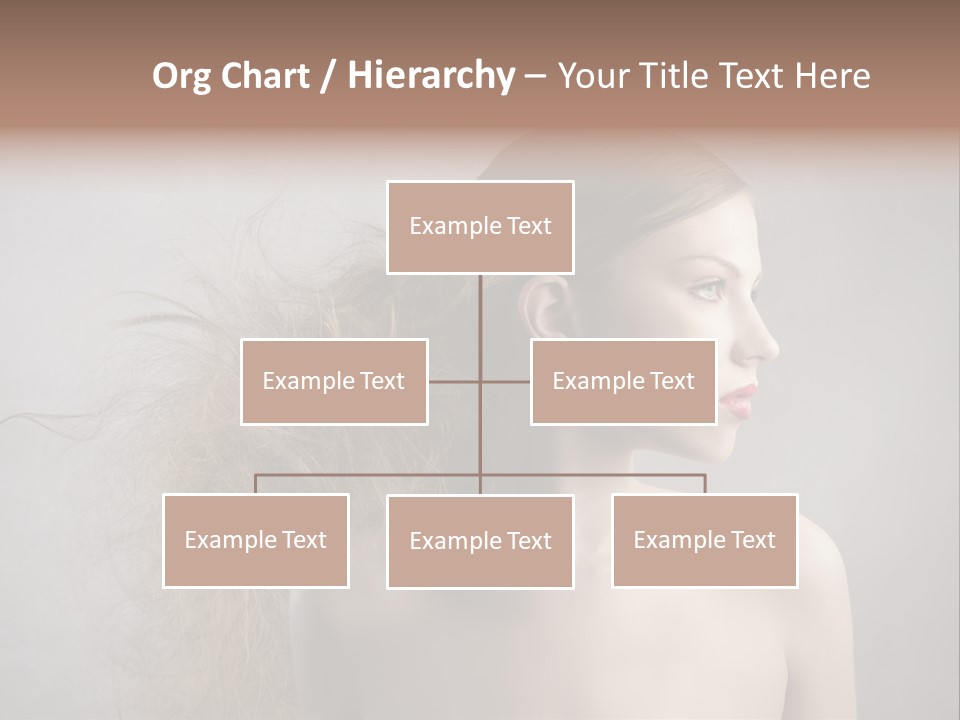 Naked Hairstyle Girl PowerPoint Template