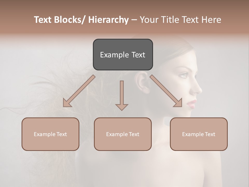 Naked Hairstyle Girl PowerPoint Template