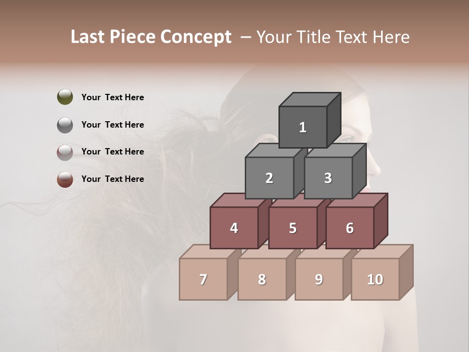 Naked Hairstyle Girl PowerPoint Template
