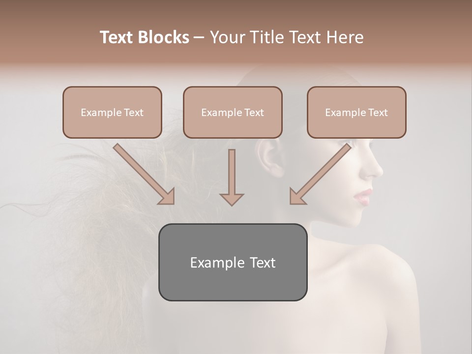 Naked Hairstyle Girl PowerPoint Template