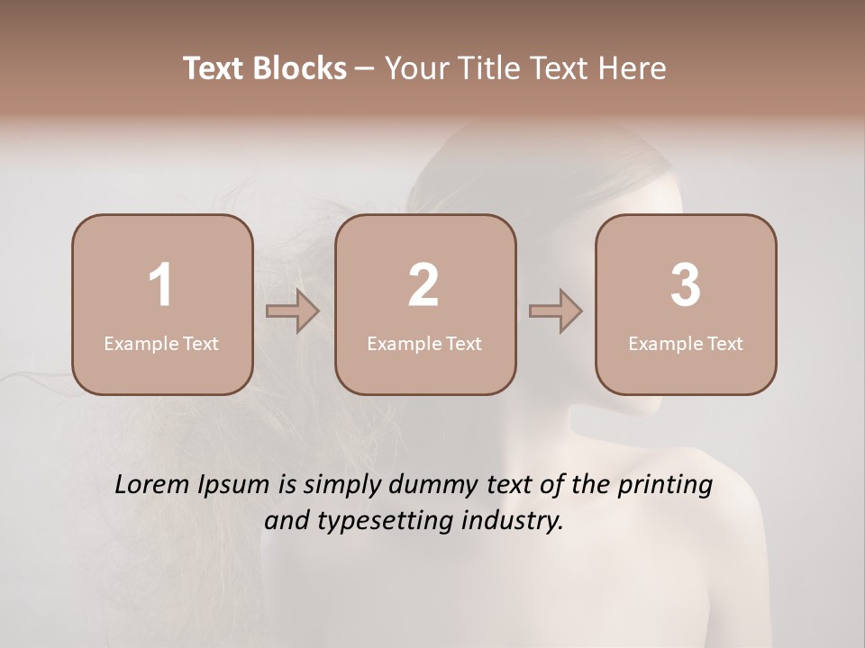 Naked Hairstyle Girl PowerPoint Template