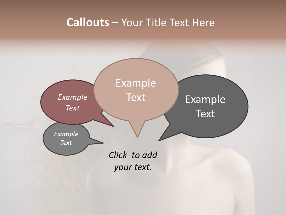 Naked Hairstyle Girl PowerPoint Template