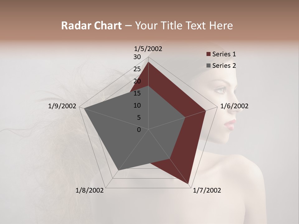 Naked Hairstyle Girl PowerPoint Template