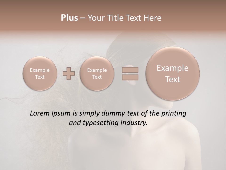 Naked Hairstyle Girl PowerPoint Template