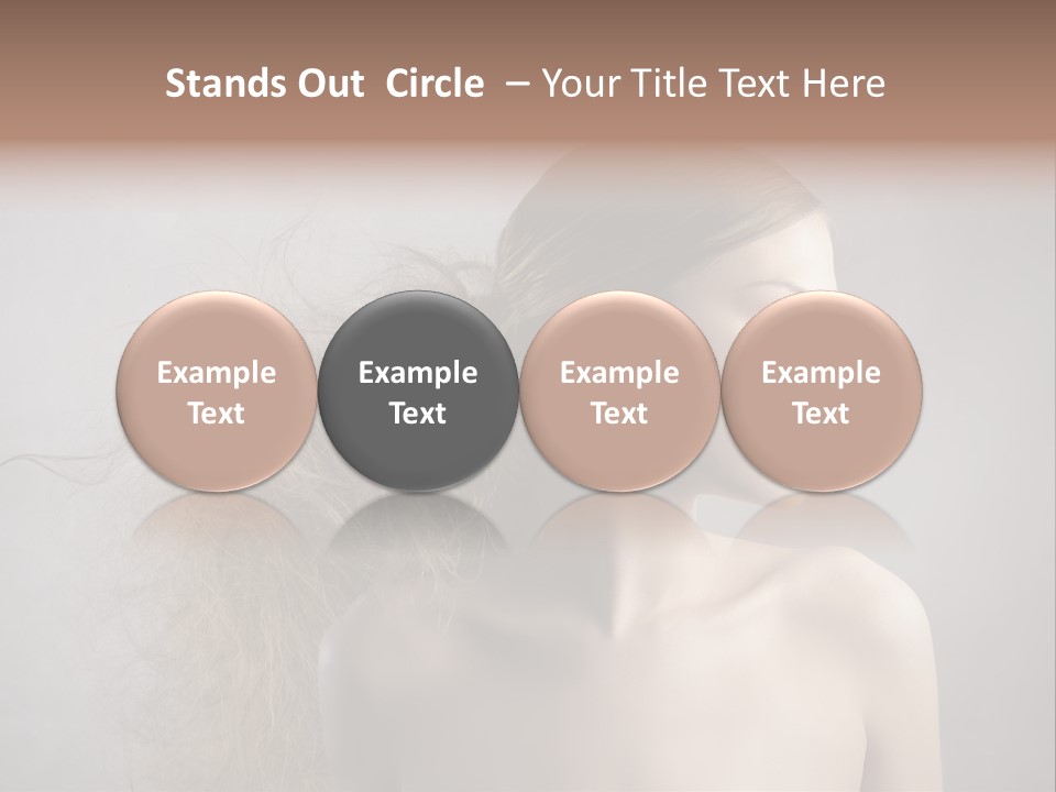 Naked Hairstyle Girl PowerPoint Template