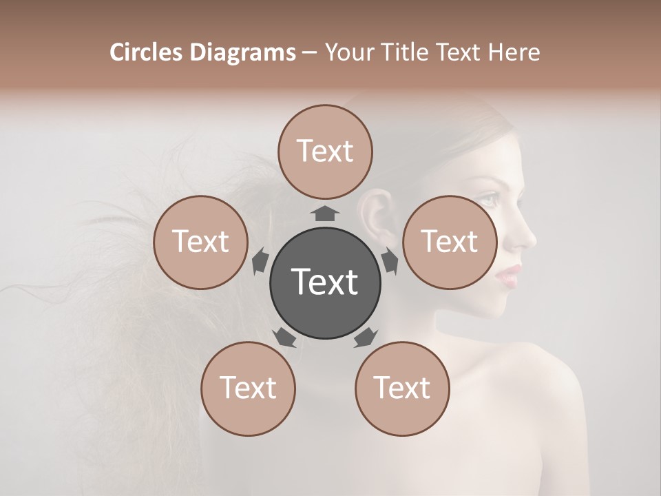 Naked Hairstyle Girl PowerPoint Template