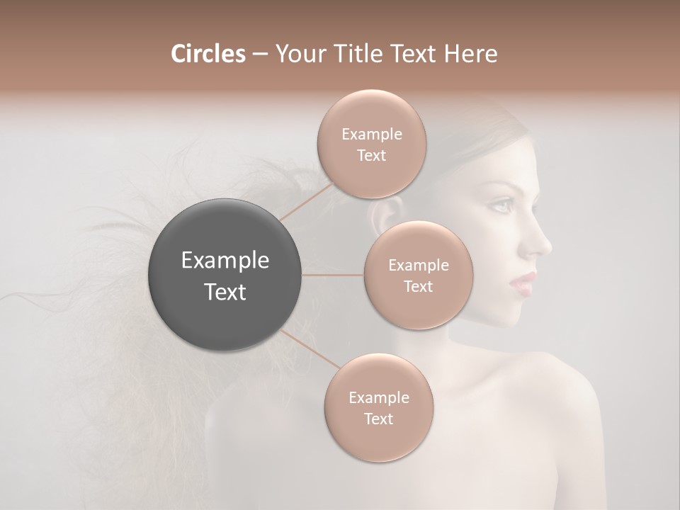 Naked Hairstyle Girl PowerPoint Template