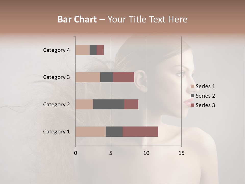 Naked Hairstyle Girl PowerPoint Template