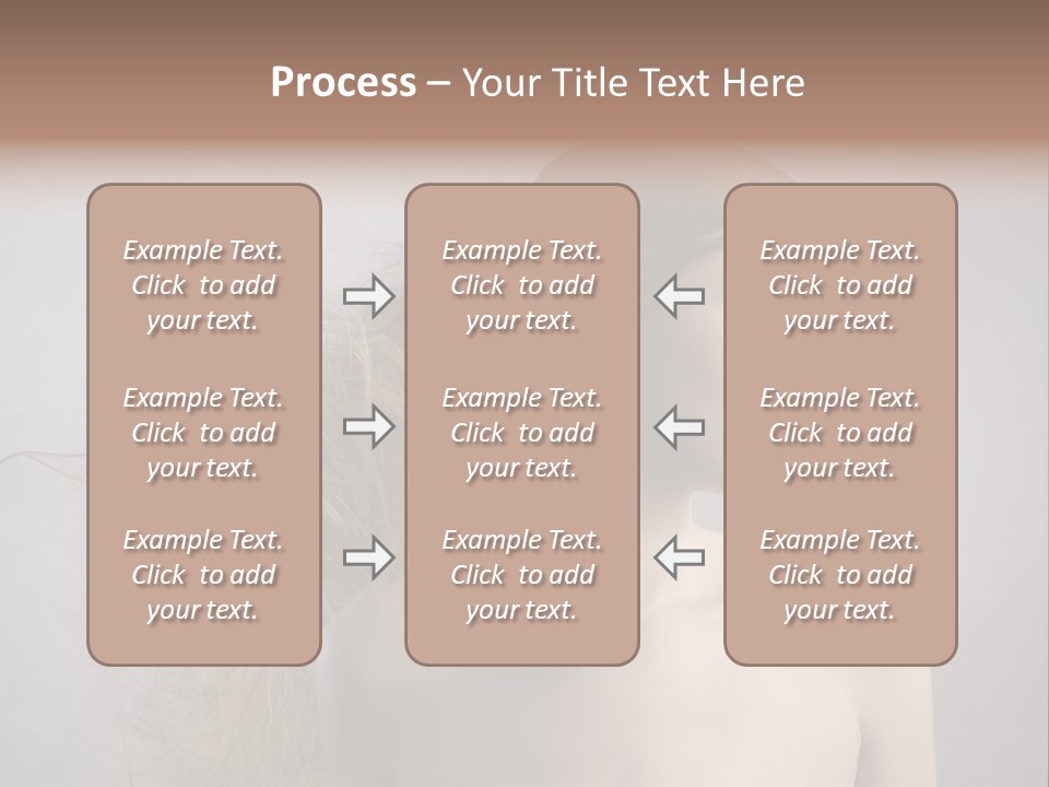Naked Hairstyle Girl PowerPoint Template
