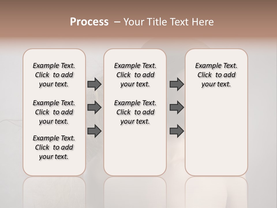Naked Hairstyle Girl PowerPoint Template