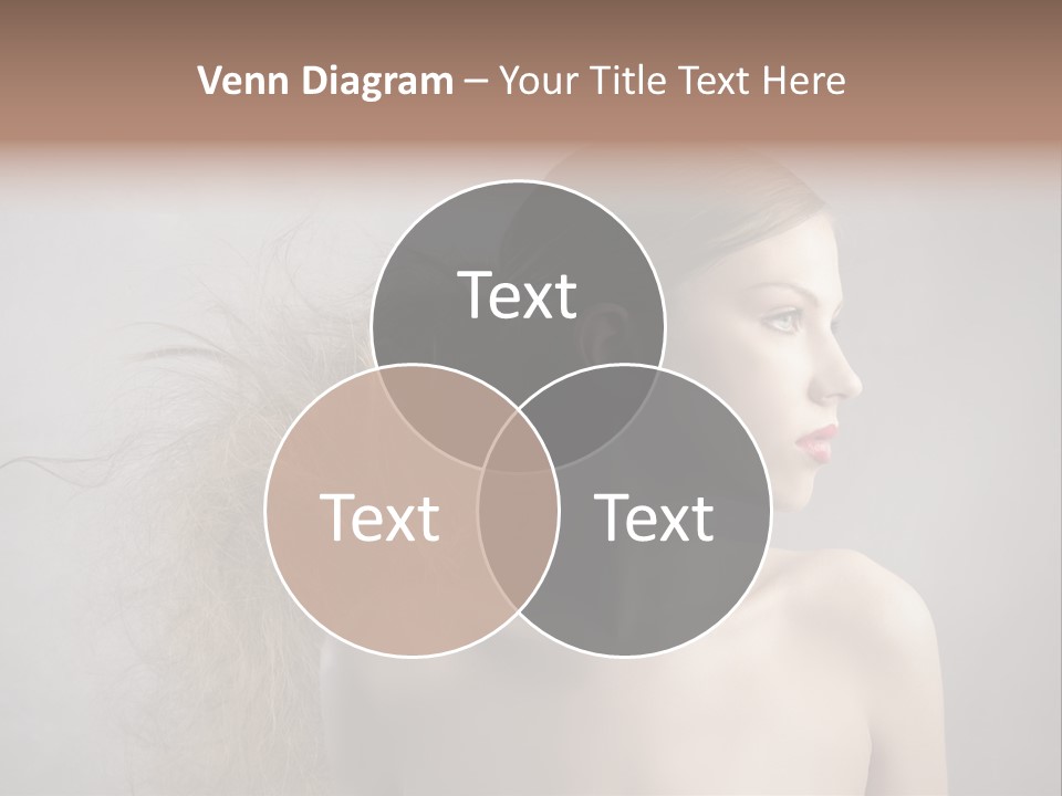 Naked Hairstyle Girl PowerPoint Template