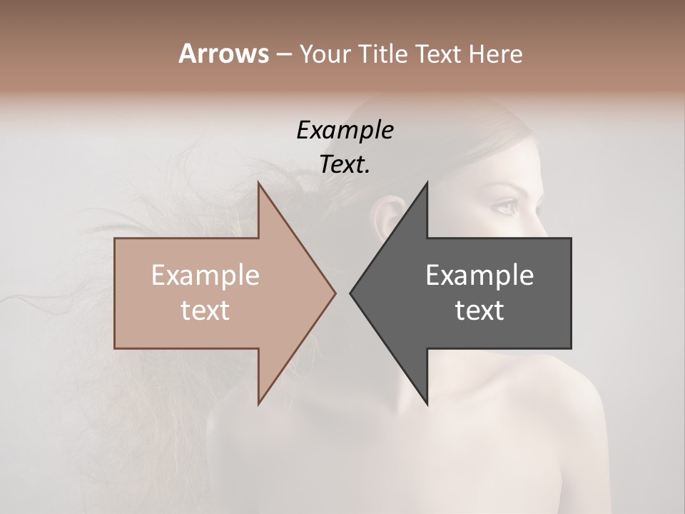 Naked Hairstyle Girl PowerPoint Template