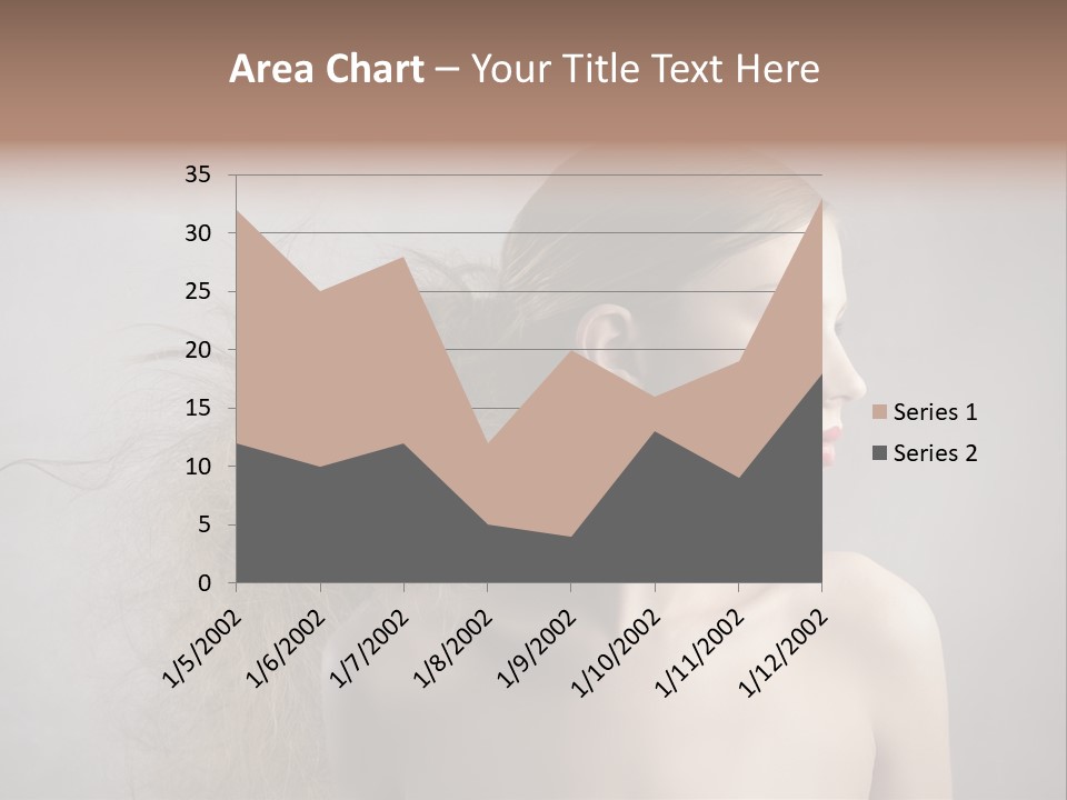 Naked Hairstyle Girl PowerPoint Template