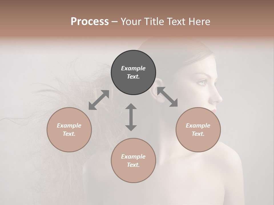 Naked Hairstyle Girl PowerPoint Template