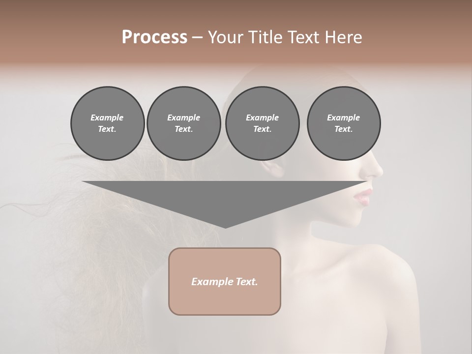 Naked Hairstyle Girl PowerPoint Template