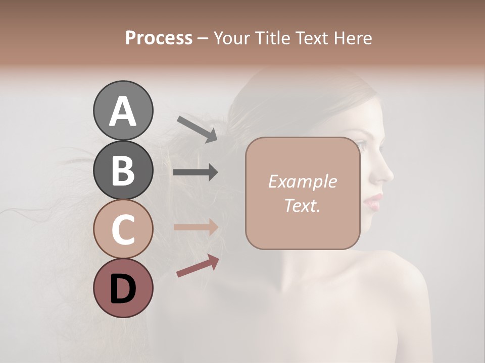Naked Hairstyle Girl PowerPoint Template