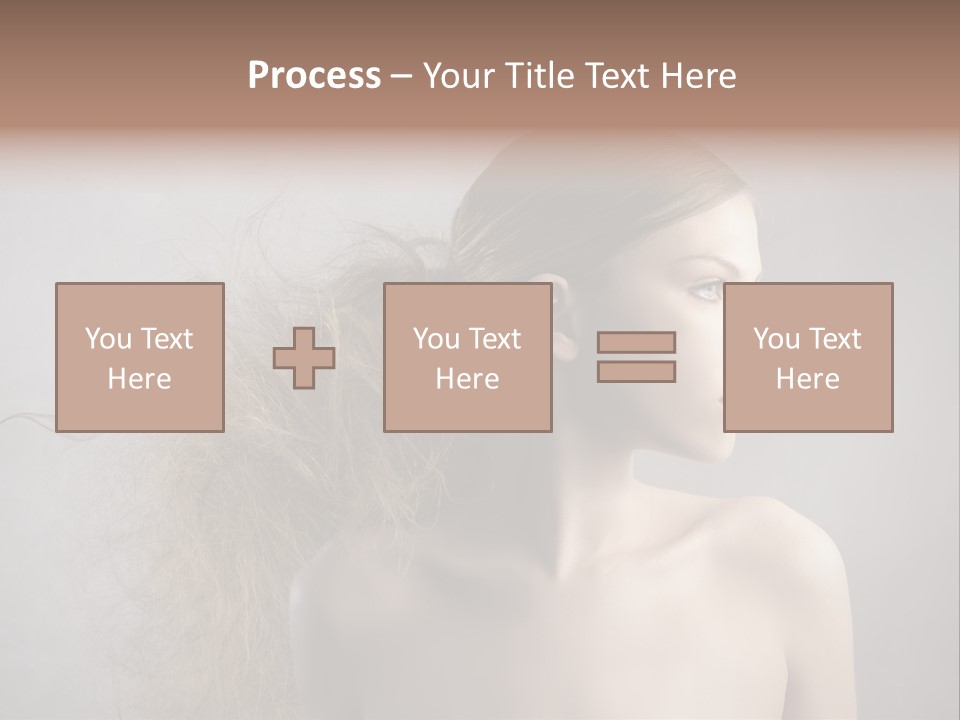 Naked Hairstyle Girl PowerPoint Template