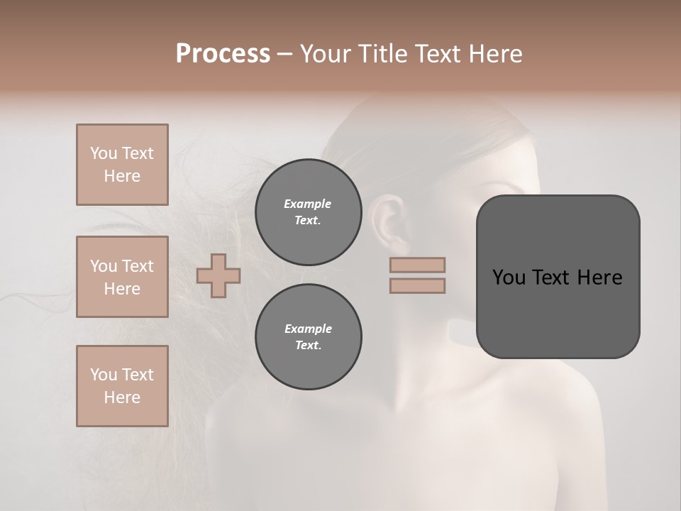 Naked Hairstyle Girl PowerPoint Template