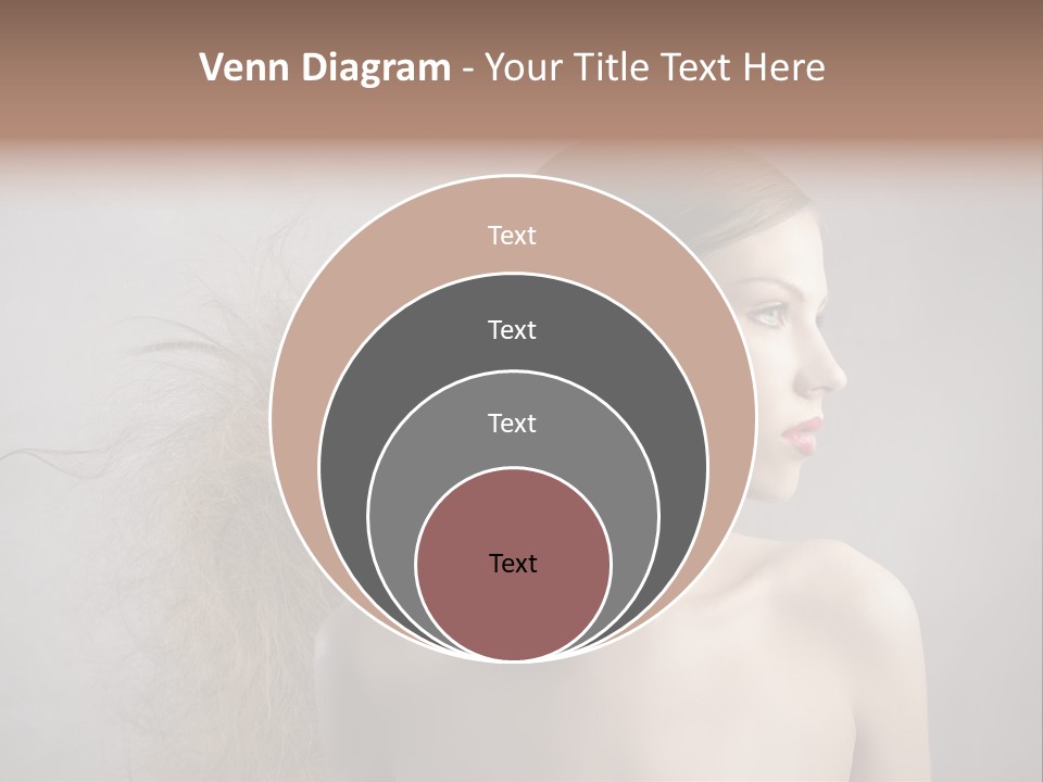 Naked Hairstyle Girl PowerPoint Template