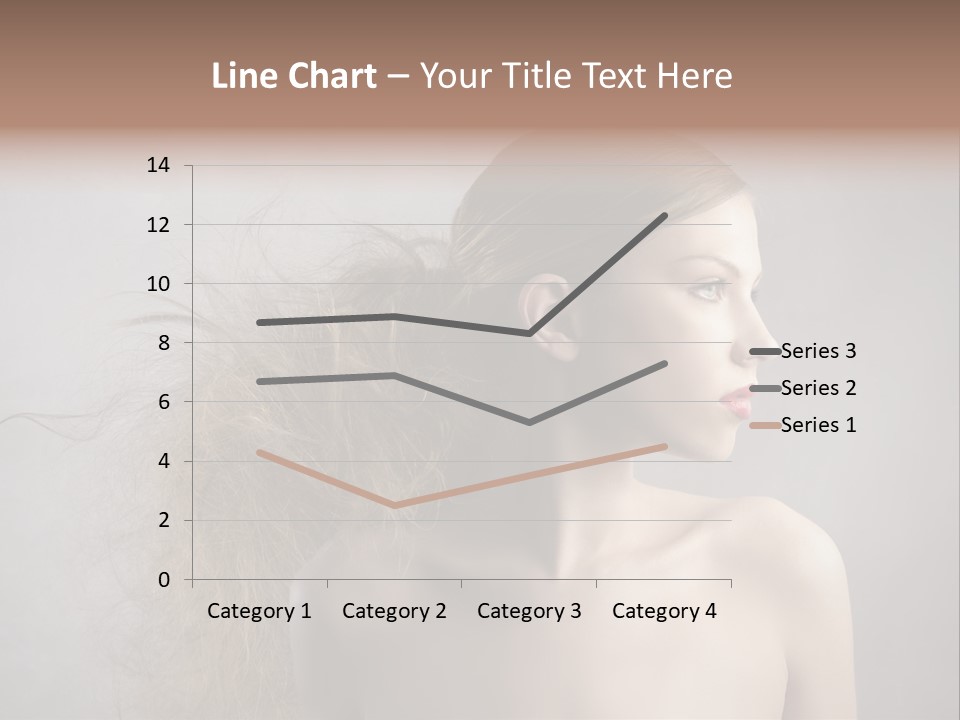 Naked Hairstyle Girl PowerPoint Template