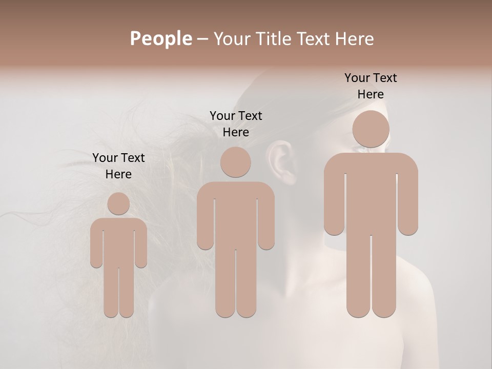 Naked Hairstyle Girl PowerPoint Template