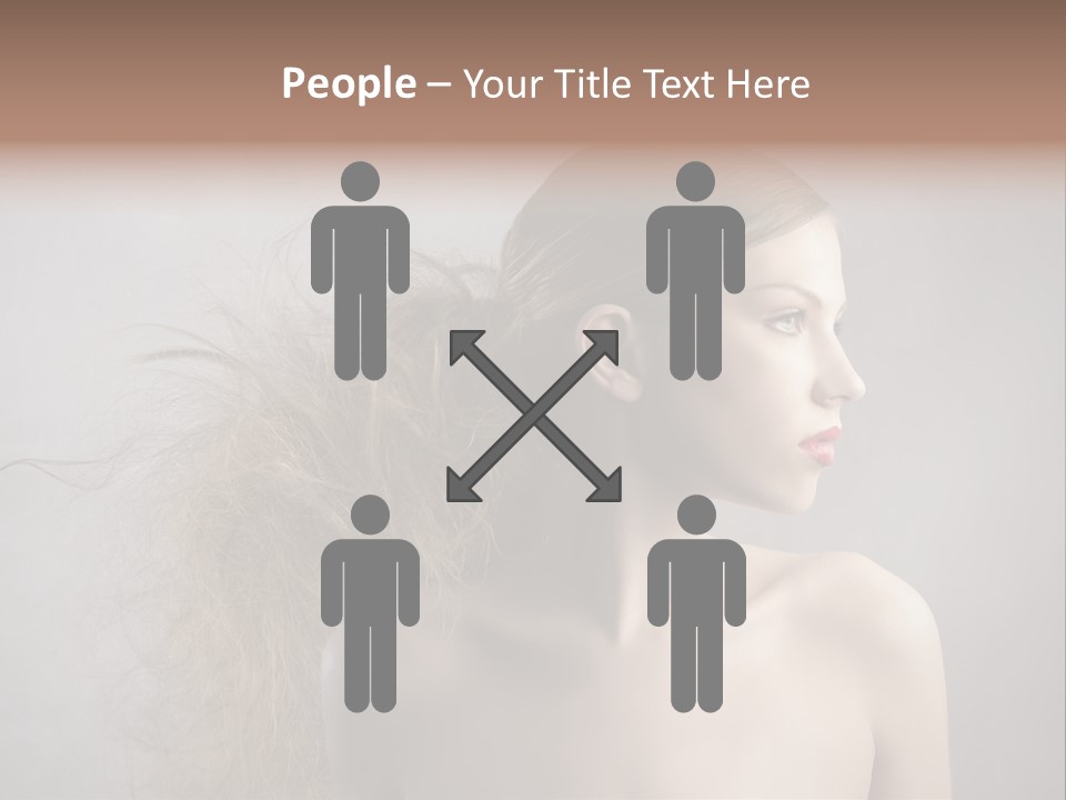 Naked Hairstyle Girl PowerPoint Template