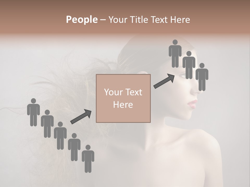 Naked Hairstyle Girl PowerPoint Template