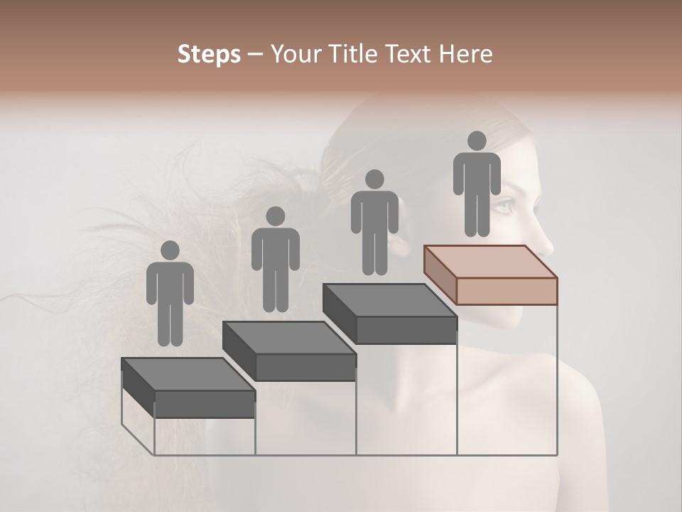 Naked Hairstyle Girl PowerPoint Template