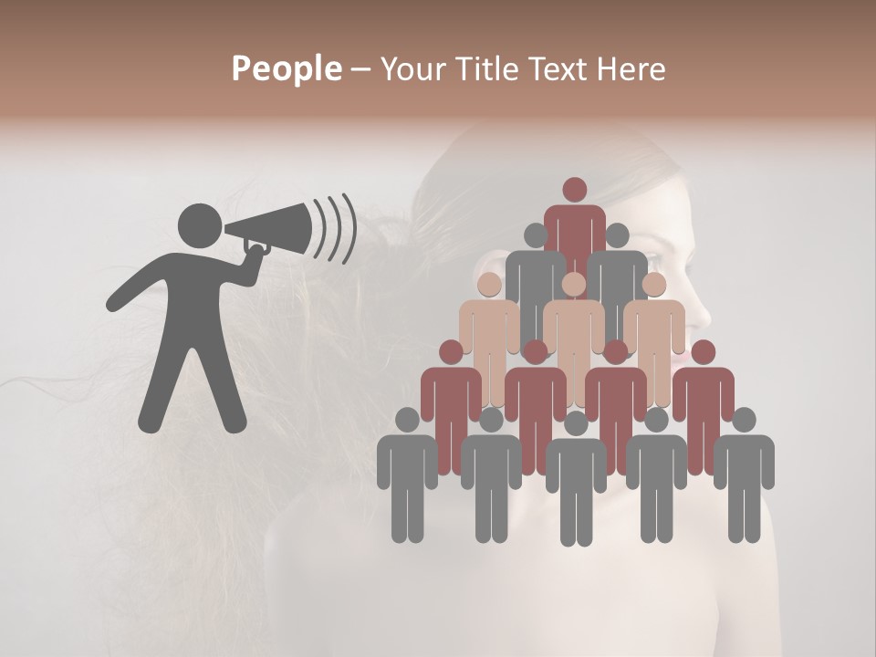 Naked Hairstyle Girl PowerPoint Template