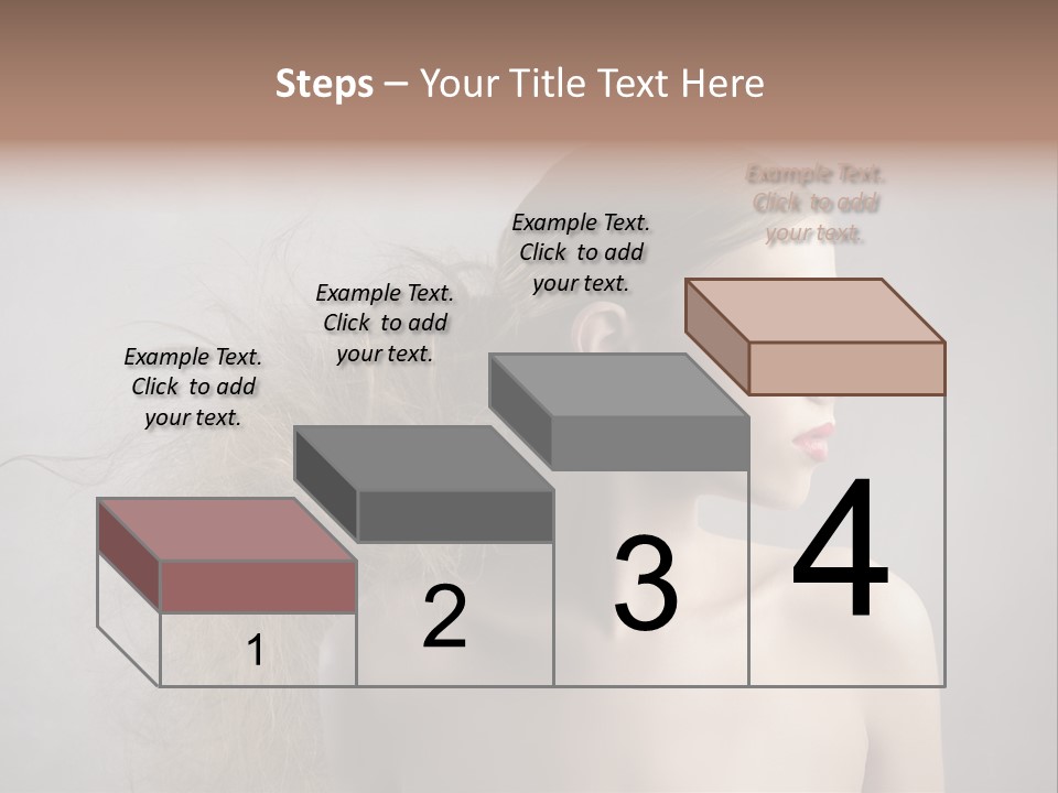Naked Hairstyle Girl PowerPoint Template