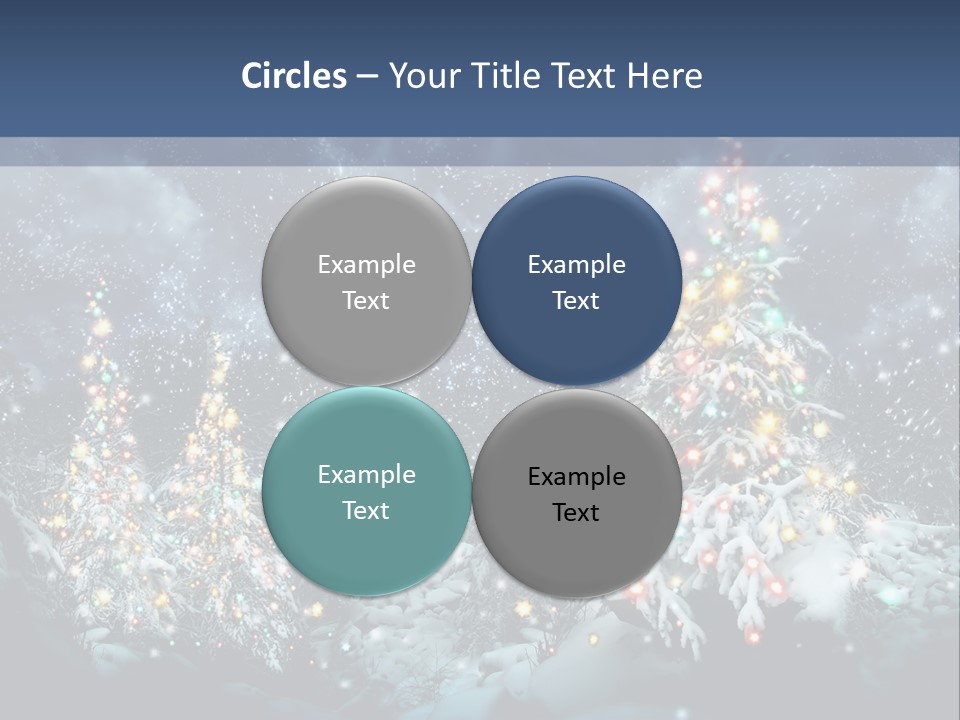 Winter Fairytale Tree PowerPoint Template