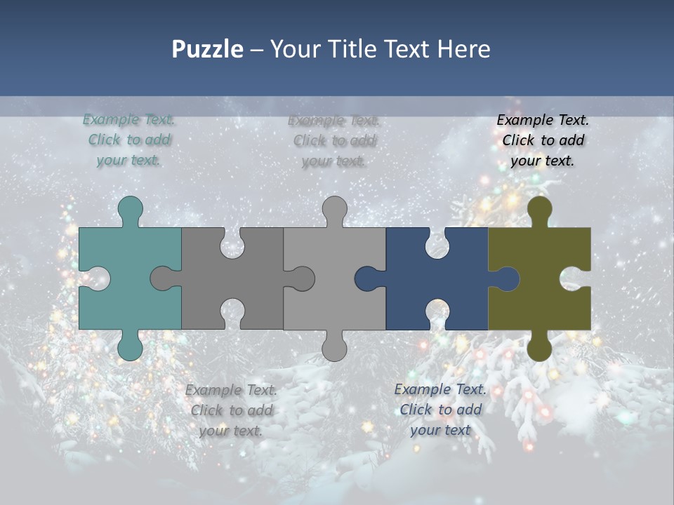 Winter Fairytale Tree PowerPoint Template