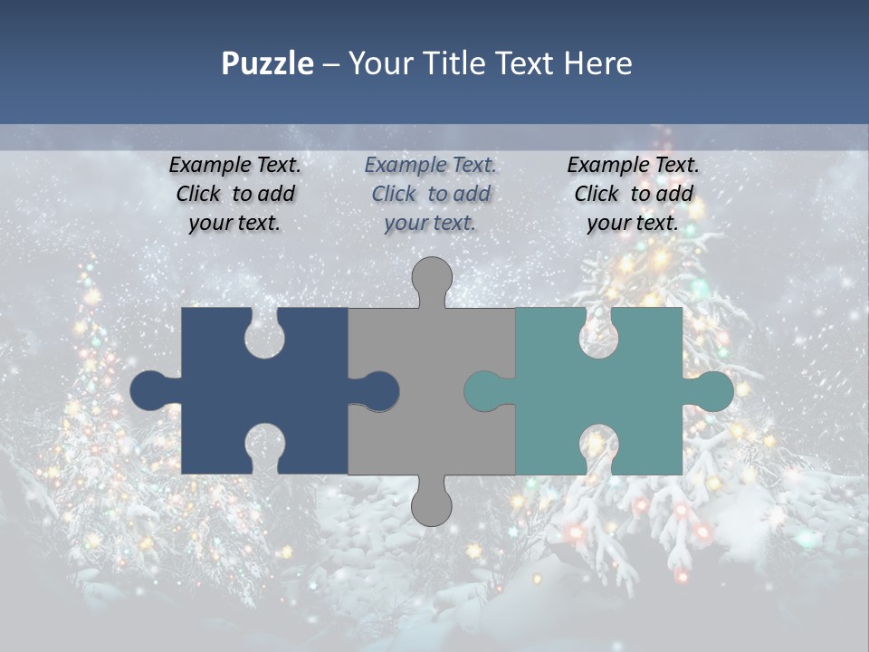 Winter Fairytale Tree PowerPoint Template