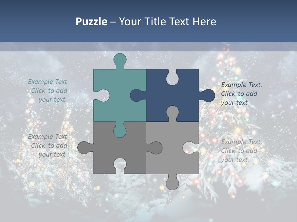 Winter Fairytale Tree PowerPoint Template