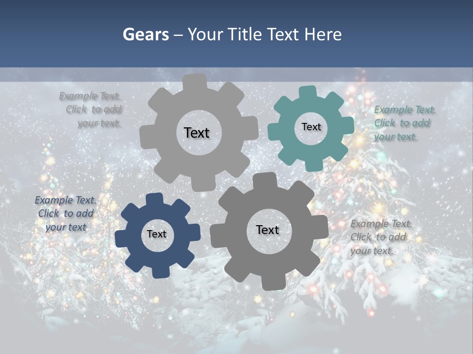 Winter Fairytale Tree PowerPoint Template