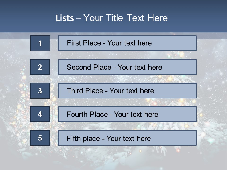 Winter Fairytale Tree PowerPoint Template