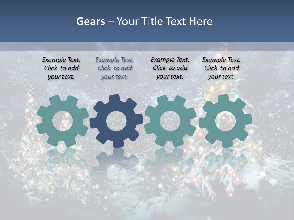 Winter Fairytale Tree PowerPoint Template