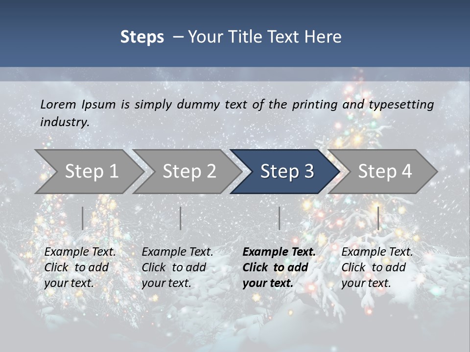 Winter Fairytale Tree PowerPoint Template