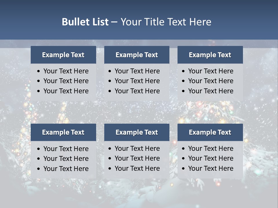 Winter Fairytale Tree PowerPoint Template