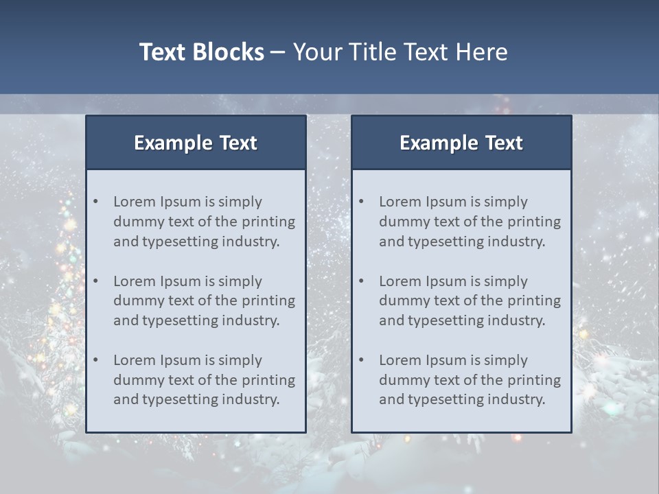 Winter Fairytale Tree PowerPoint Template