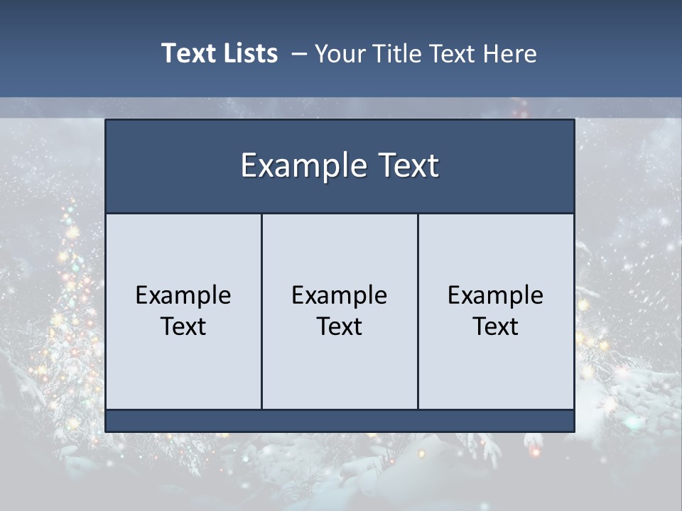 Winter Fairytale Tree PowerPoint Template