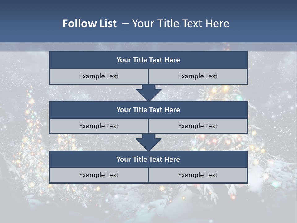 Winter Fairytale Tree PowerPoint Template