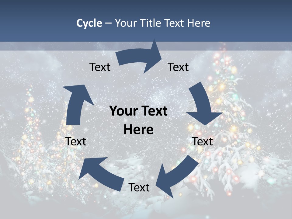 Winter Fairytale Tree PowerPoint Template